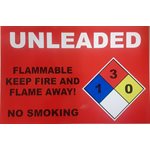 UNLEADED DECAL 36" x 18"