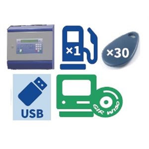 Base Kit #1 - Terminal, USB Flash Drive, On Premise W150, 1-Hose, 30 Fobs