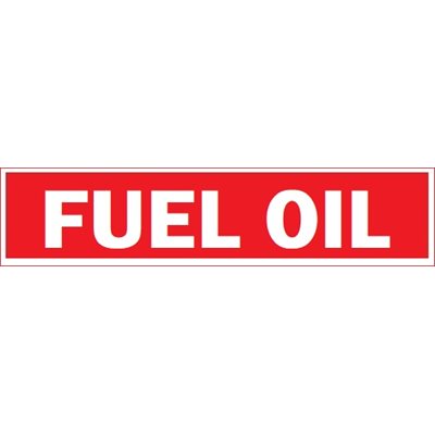 4 X 14 FUEL OIL DECAL